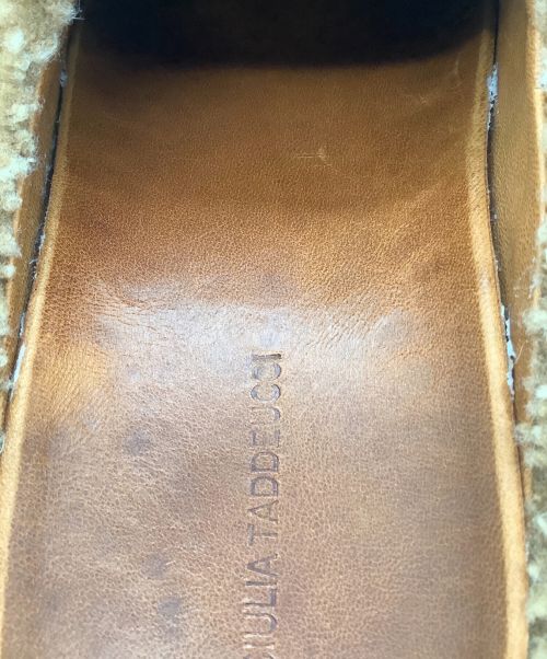 GIULIA TADDEUCCI（ジュリアタデウチ）GIULIA TADDEUCCI (ジュリアタデウチ) ファーサンダル ブラウン サイズ:23.5cmの古着・服飾アイテム