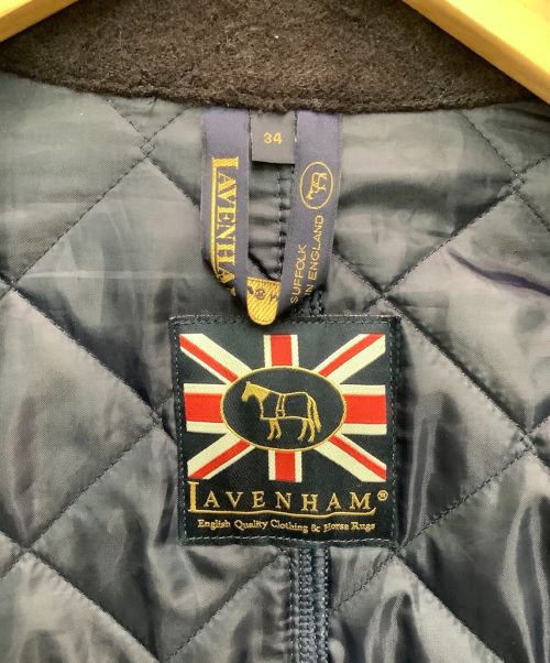 LAVENHAM（ラベンハム）LAVENHAM (ラベンハム) キルティングウールコート パープル サイズ:SIZE 34の古着・服飾アイテム