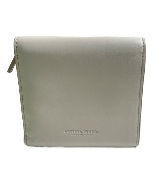 BOTTEGA VENETA（ボッテガベネタ）BOTTEGA VENETA (ボッテガベネタ) 3つ折り財布 ベージュの古着・服飾アイテム