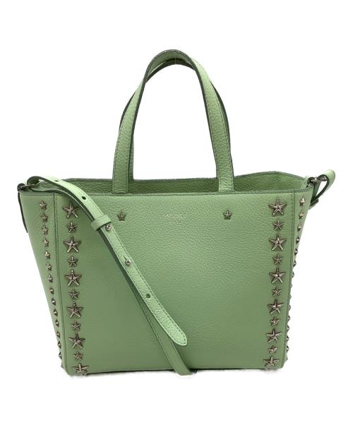 JIMMY CHOO（ジミーチュウ）JIMMY CHOO (ジミーチュウ) PEGASI 2WAYバッグ グリーンの古着・服飾アイテム