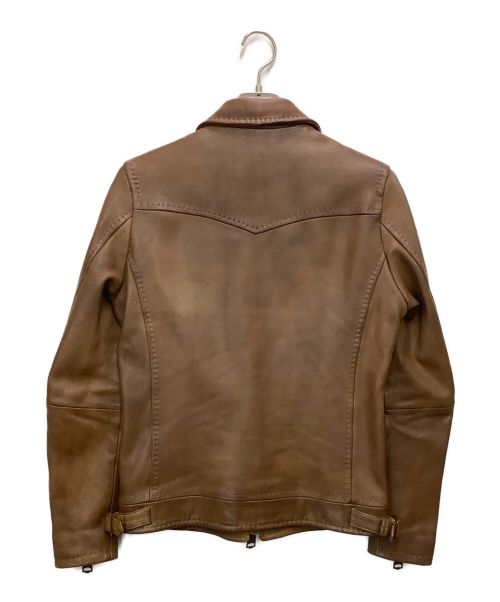 JACKROSE（ジャックローズ）JACKROSE (ジャックローズ) レザージャケット ブラウン サイズ:2の古着・服飾アイテム