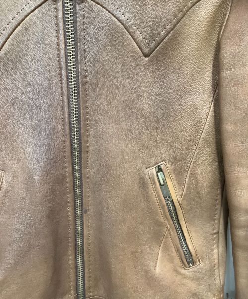 JACKROSE（ジャックローズ）JACKROSE (ジャックローズ) レザージャケット ブラウン サイズ:2の古着・服飾アイテム