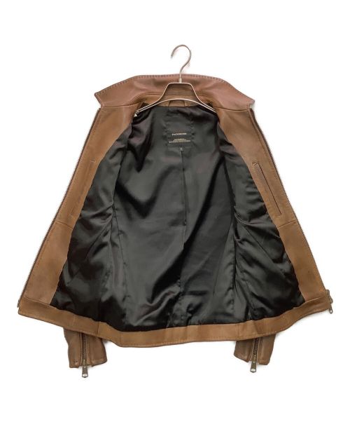 JACKROSE（ジャックローズ）JACKROSE (ジャックローズ) レザージャケット ブラウン サイズ:2の古着・服飾アイテム