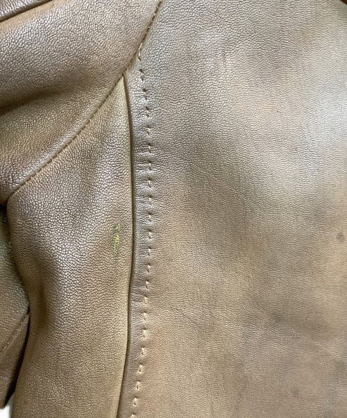 JACKROSE（ジャックローズ）JACKROSE (ジャックローズ) レザージャケット ブラウン サイズ:2の古着・服飾アイテム