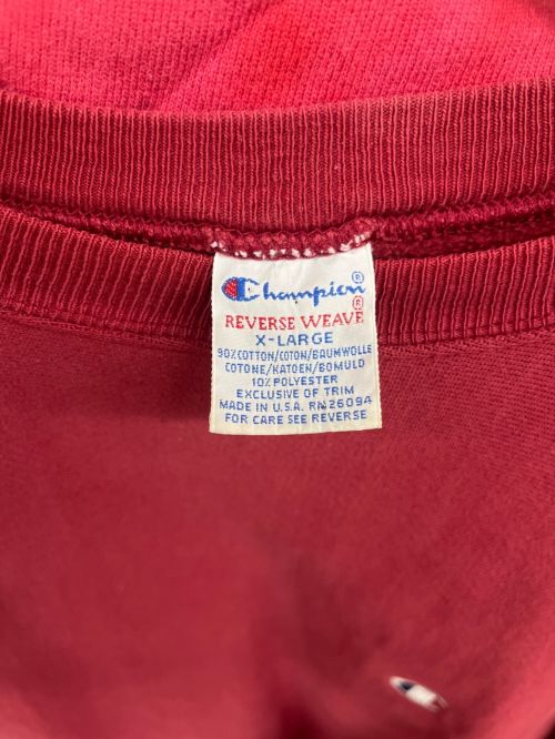 Champion REVERSE WEAVE（チャンピオン リバース ウィーブ）Champion REVERSE WEAVE (チャンピオンリバースウィーブ) スウェット ボルドー サイズ:XLの古着・服飾アイテム
