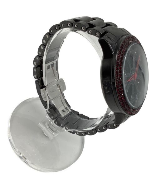 ANNE COQUINE（アンコキーヌ）ANNE COQUINE (アンコキーヌ) 腕時計 ブラック×レッドの古着・服飾アイテム