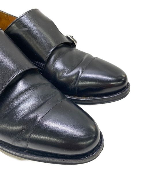 Jalan Sriwijaya（ジャランスリウァヤ）Jalan Sriwijaya (ジャランスリウァヤ) ダブルモンクストラップシューズ ブラック サイズ:6の古着・服飾アイテム