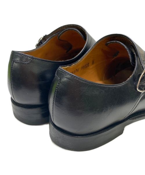 Jalan Sriwijaya（ジャランスリウァヤ）Jalan Sriwijaya (ジャランスリウァヤ) ダブルモンクストラップシューズ ブラック サイズ:6の古着・服飾アイテム