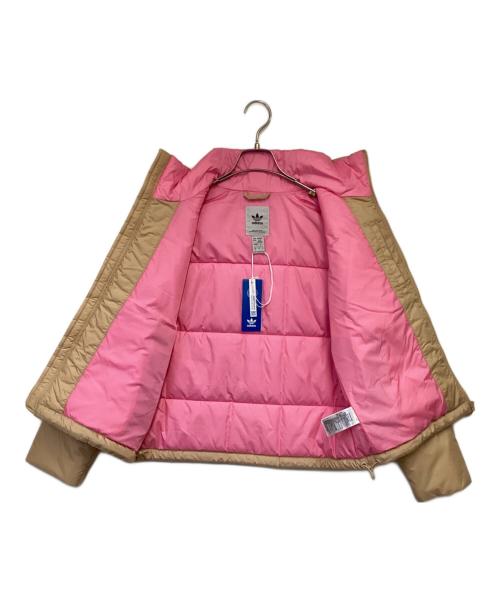 adidas（アディダス）adidas (アディダス) SHORT PUFFER JACKET（ショートパファージャケット） ベージュ サイズ:Sの古着・服飾アイテム
