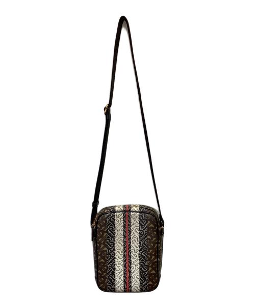 BURBERRY（バーバリー）BURBERRY (バーバリー) TBロゴ モノグラム ショルダーバッグ ブラウン×ブラック×ホワイトの古着・服飾アイテム