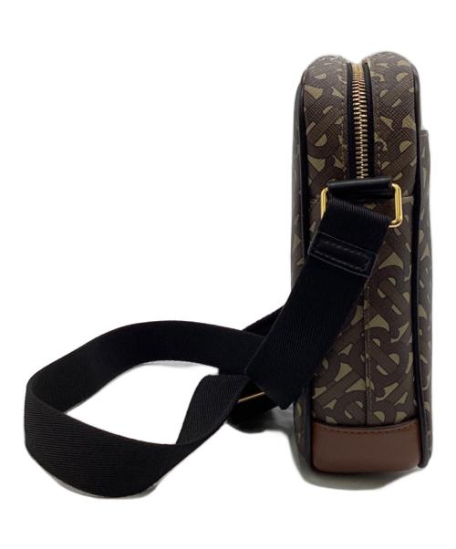 BURBERRY（バーバリー）BURBERRY (バーバリー) TBロゴ モノグラム ショルダーバッグ ブラウン×ブラック×ホワイトの古着・服飾アイテム