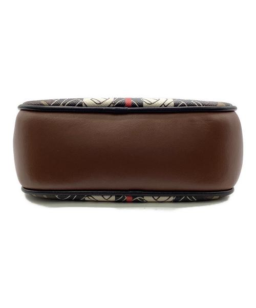 BURBERRY（バーバリー）BURBERRY (バーバリー) TBロゴ モノグラム ショルダーバッグ ブラウン×ブラック×ホワイトの古着・服飾アイテム