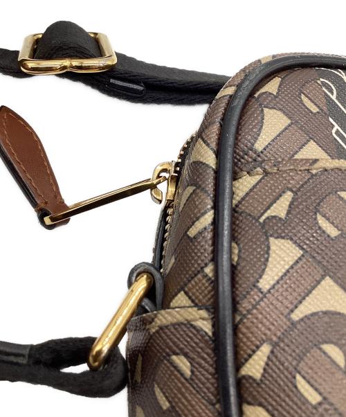 BURBERRY（バーバリー）BURBERRY (バーバリー) TBロゴ モノグラム ショルダーバッグ ブラウン×ブラック×ホワイトの古着・服飾アイテム