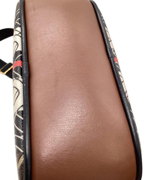 BURBERRY（バーバリー）BURBERRY (バーバリー) TBロゴ モノグラム ショルダーバッグ ブラウン×ブラック×ホワイトの古着・服飾アイテム