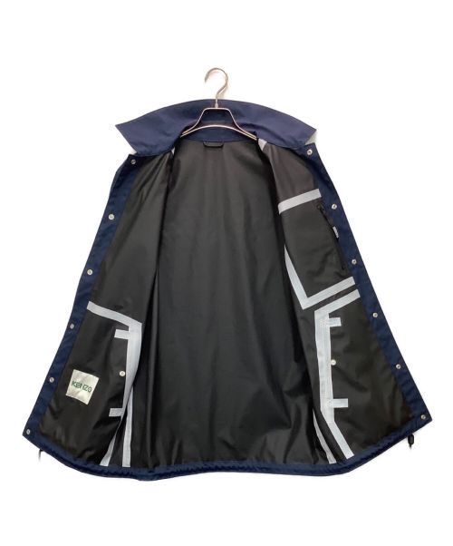 KENZO（ケンゾー）KENZO (ケンゾー) バックプリントロング丈コーチジャケット ネイビー サイズ:Ｍの古着・服飾アイテム