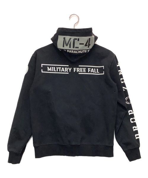 AVIREX（アヴィレックス）AVIREX (アヴィレックス) ジップパーカー ブラック サイズ:Ｍの古着・服飾アイテム