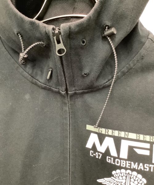 AVIREX（アヴィレックス）AVIREX (アヴィレックス) ジップパーカー ブラック サイズ:Ｍの古着・服飾アイテム