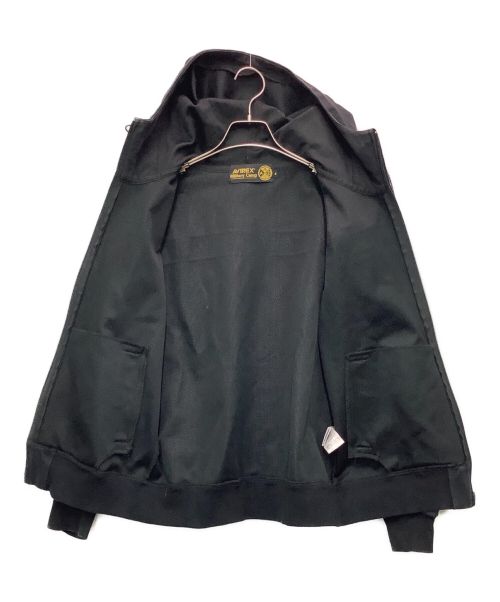 AVIREX（アヴィレックス）AVIREX (アヴィレックス) ジップパーカー ブラック サイズ:Ｍの古着・服飾アイテム