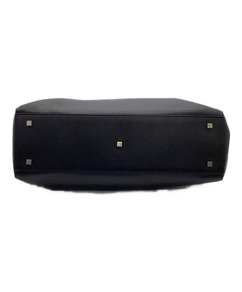 FARO（ファーロ）FARO (ファーロ) かぶせハンドバッグ ブラックの古着・服飾アイテム