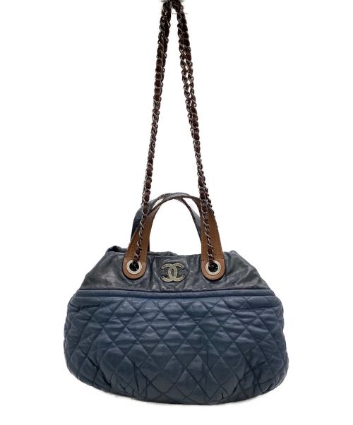 CHANEL（シャネル）CHANEL (シャネル) インザミックス/2WAYバッグ ブルーの古着・服飾アイテム