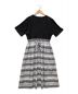 BLUE LABEL CRESTBRIDGE (ブルーレーベルクレストブリッジ) 半袖ワンピース ブラック×グレー サイズ:38：4000円