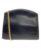 Salvatore Ferragamoサルヴァトーレ フェラガモ）の古着「チェーンショルダーバッグ」｜ブラック×ゴールド