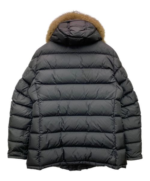 MONCLER（モンクレール）MONCLER (モンクレール) ファーフードダウンジャケット ブラック サイズ:4の古着・服飾アイテム