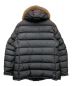 MONCLER (モンクレール) ファーフードダウンジャケット ブラック サイズ:4：90000円