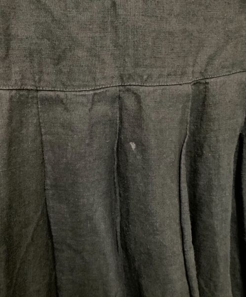 nest Robe（ネストローブ）nest Robe (ネストローブ) リネンタックノースリーブ2WAYワンピース ブラック サイズ:FREEの古着・服飾アイテム