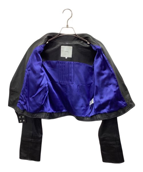 UN3D.（アンスリード）UN3D. (アンスリード) ライダースジャケット ブラック サイズ:36の古着・服飾アイテム