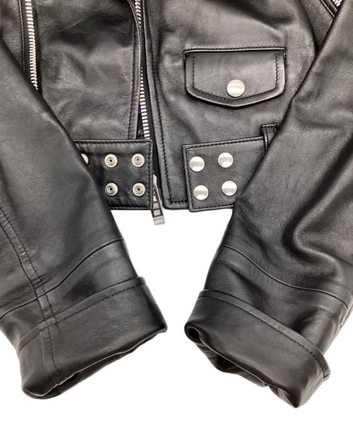 UN3D.（アンスリード）UN3D. (アンスリード) ライダースジャケット ブラック サイズ:36の古着・服飾アイテム