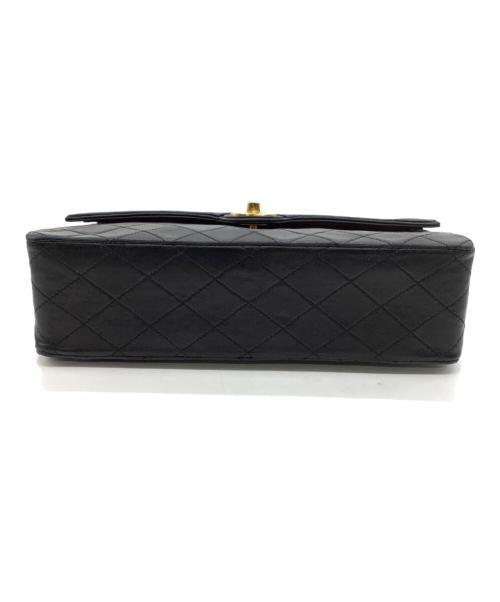 CHANEL（シャネル）CHANEL (シャネル) ダブルチェーンショルダーバッグ ブラックの古着・服飾アイテム
