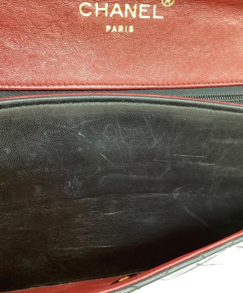 CHANEL（シャネル）CHANEL (シャネル) ダブルチェーンショルダーバッグ ブラックの古着・服飾アイテム