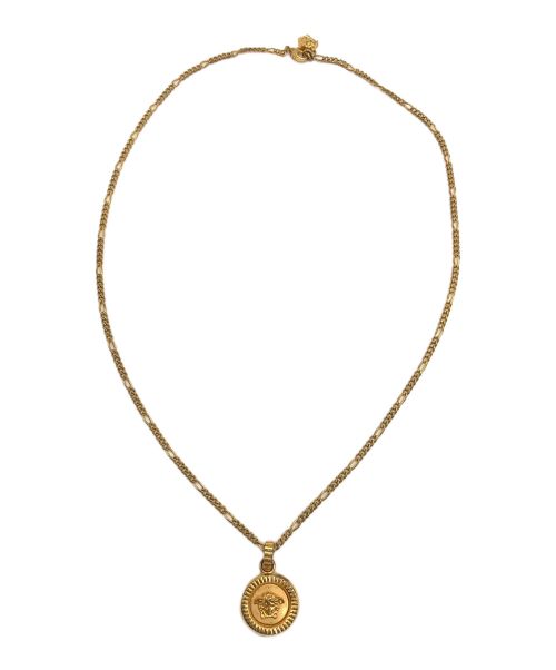 VERSACE（ヴェルサーチェ）VERSACE (ヴェルサーチ) メデューサネックレス ゴールドの古着・服飾アイテム