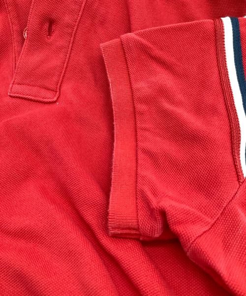 MONCLER（モンクレール）MONCLER (モンクレール) ポロシャツ レッド サイズ:Ｓの古着・服飾アイテム
