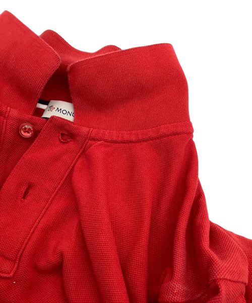 MONCLER（モンクレール）MONCLER (モンクレール) ポロシャツ レッド サイズ:Ｓの古着・服飾アイテム