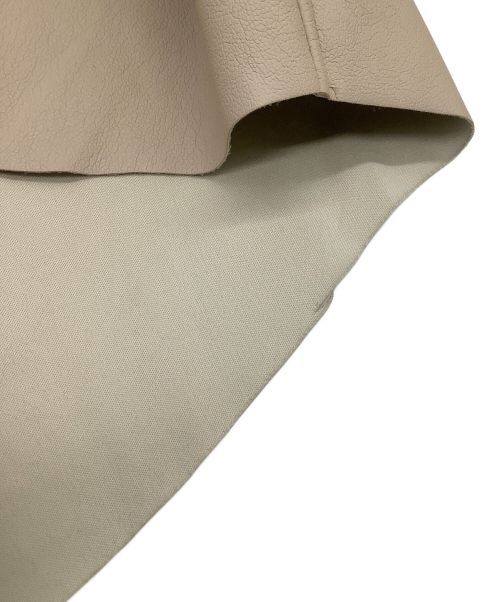 TRISECT2（トライセクト2）TRISECT2 (トライセクト2) フェイクレザーシャツ ベージュ サイズ:Lの古着・服飾アイテム