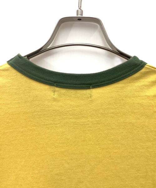 Hysteric Glamour（ヒステリックグラマー）Hysteric Glamour (ヒステリックグラマー) リンガーTシャツ イエロー×グリーン サイズ:Lの古着・服飾アイテム