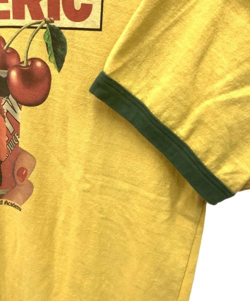 Hysteric Glamour（ヒステリックグラマー）Hysteric Glamour (ヒステリックグラマー) リンガーTシャツ イエロー×グリーン サイズ:Lの古着・服飾アイテム