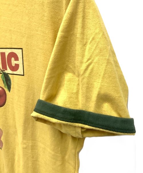 Hysteric Glamour（ヒステリックグラマー）Hysteric Glamour (ヒステリックグラマー) リンガーTシャツ イエロー×グリーン サイズ:Lの古着・服飾アイテム