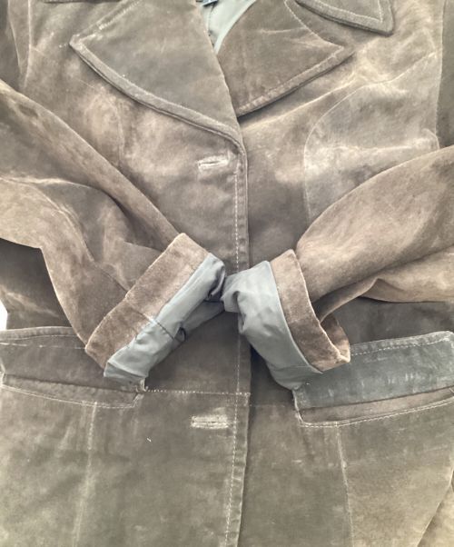 MAXIMA WILSONS（マキシマウィルソン）MAXIMA WILSONS (マキシマウィルソン) レザーコート ブラウン サイズ:Lの古着・服飾アイテム