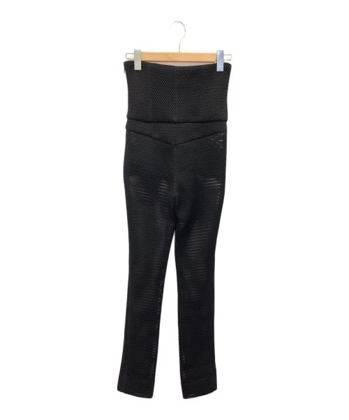 CHANEL（シャネル）CHANEL (シャネル) ハイウエストメッシュパンツ ブラック サイズ:34の古着・服飾アイテム