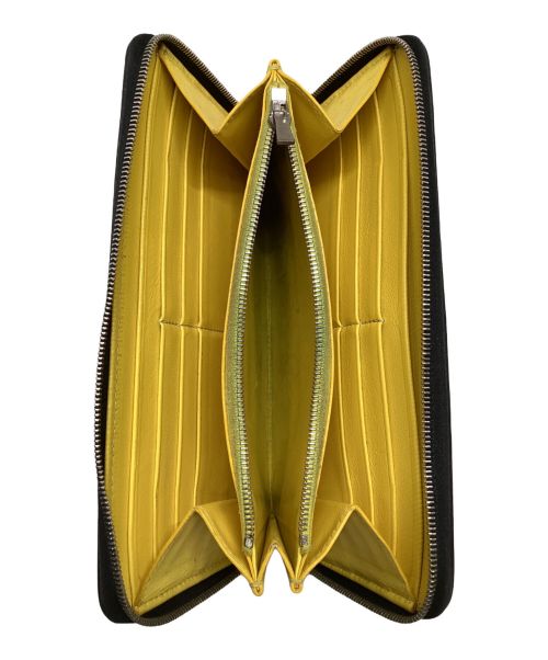CELINE（セリーヌ）CELINE (セリーヌ) 長財布 イエロー×ブラックの古着・服飾アイテム