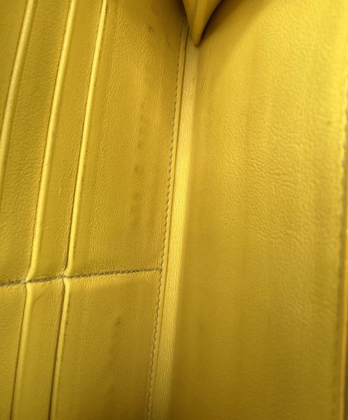 CELINE（セリーヌ）CELINE (セリーヌ) 長財布 イエロー×ブラックの古着・服飾アイテム