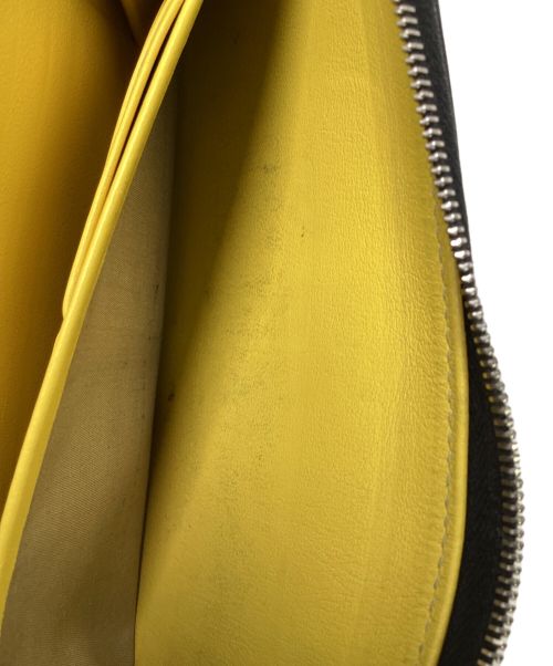 CELINE（セリーヌ）CELINE (セリーヌ) 長財布 イエロー×ブラックの古着・服飾アイテム