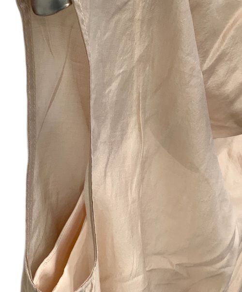 FRAY ID（フレイ アイディー）FRAY ID (フレイ アイディー) ウエストリブシアードレープトップス ピンク サイズ:FREEの古着・服飾アイテム