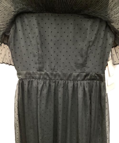 MERCURY DUO（マーキュリーデュオ）MERCURY DUO (マーキュリーデュオ) フロッキードット楊柳ドレス ブラック サイズ:Ｓの古着・服飾アイテム