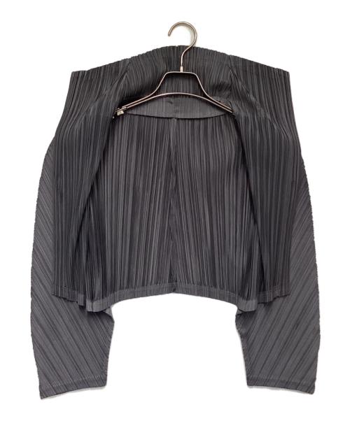 PLEATS PLEASE（プリーツプリーズ）PLEATS PLEASE (プリーツプリーズ) カーディガン グレー サイズ:-の古着・服飾アイテム
