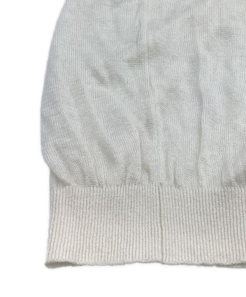 SLOANE（スローン）SLOANE (スローン) 12G リネン天竺半袖クルーネック ホワイト サイズ:５の古着・服飾アイテム