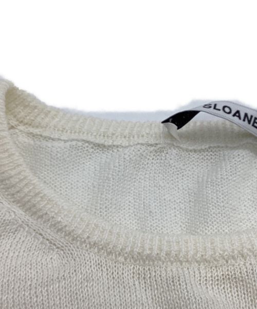 SLOANE（スローン）SLOANE (スローン) 12G リネン天竺半袖クルーネック ホワイト サイズ:５の古着・服飾アイテム